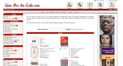 Desktop Screenshot of givemethecode.com